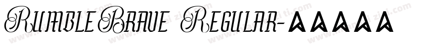 RumbleBrave Regular字体转换